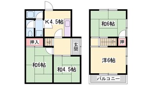 網干駅 徒歩17分 1階の物件間取画像